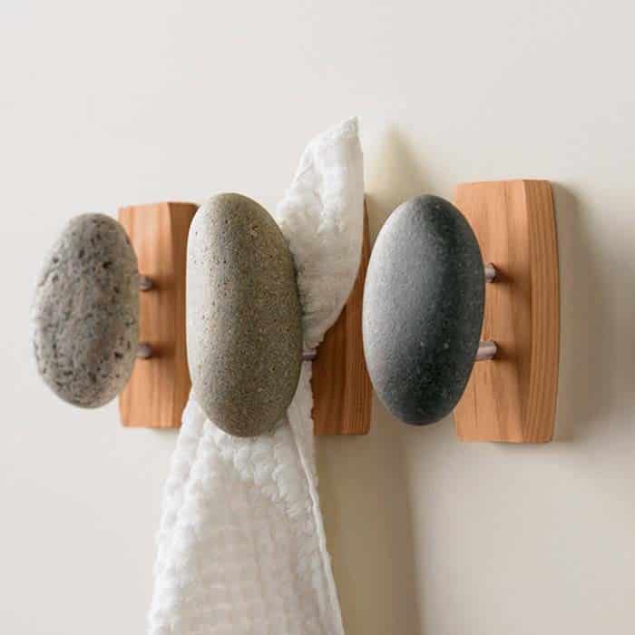 Natural Elements Rock Towel Hangers