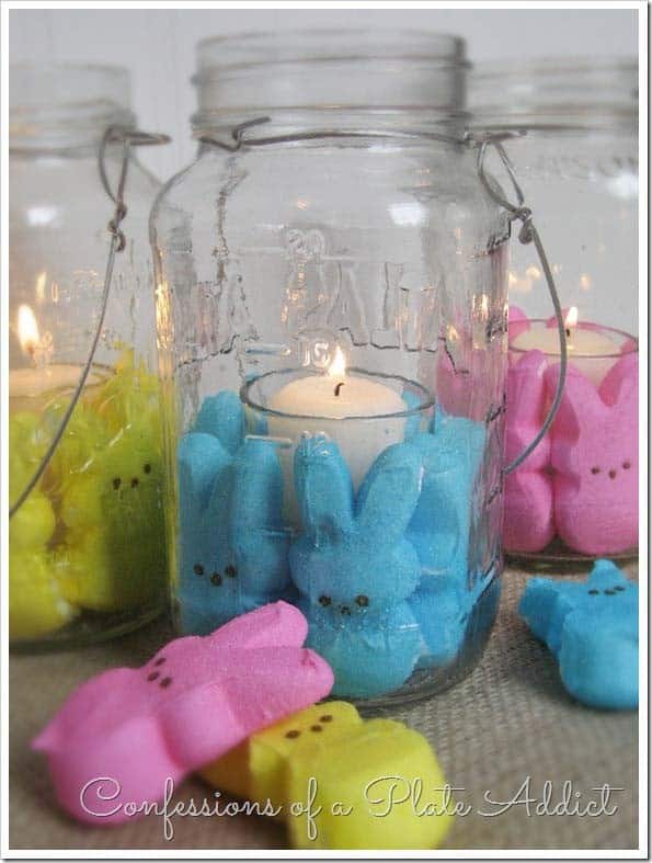 Creative Candle Displays with Peeps