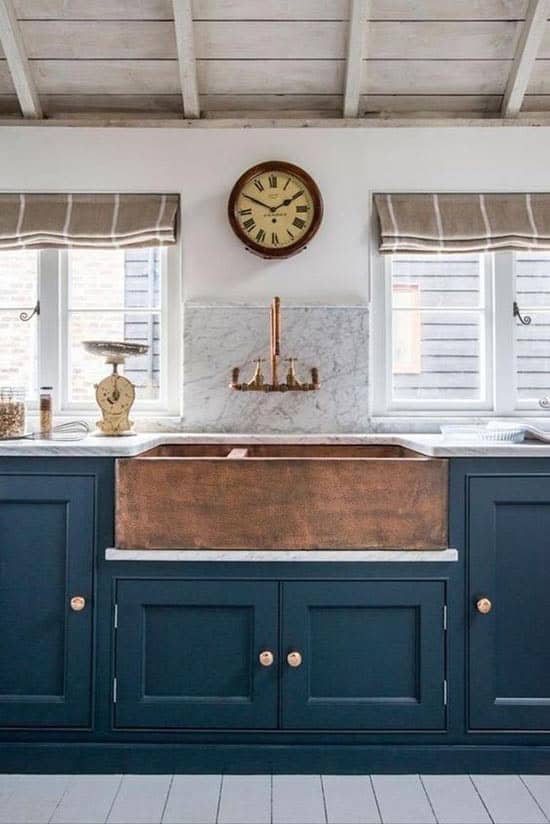 Bring Industrial Charm with Copper Apron Front Kitchen Sink