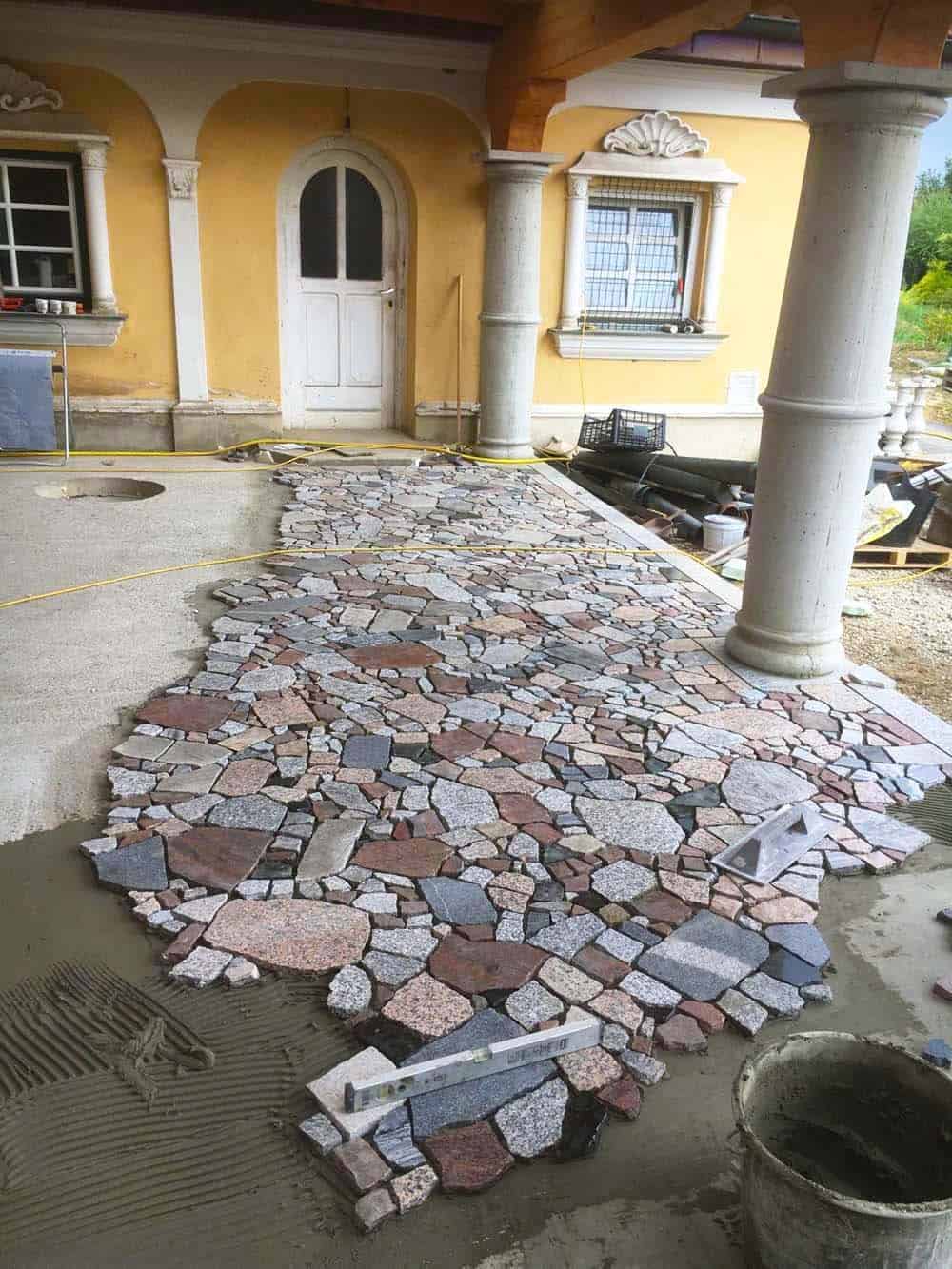 Artisanal Stone Walkway