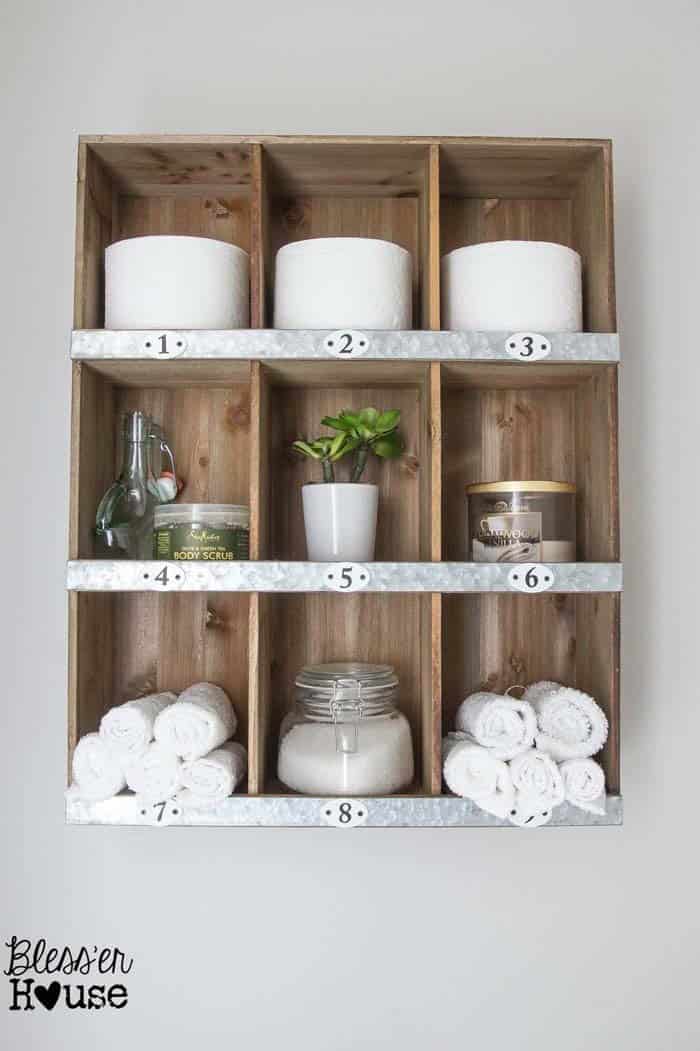 Sectioned Hanging Crate Storage