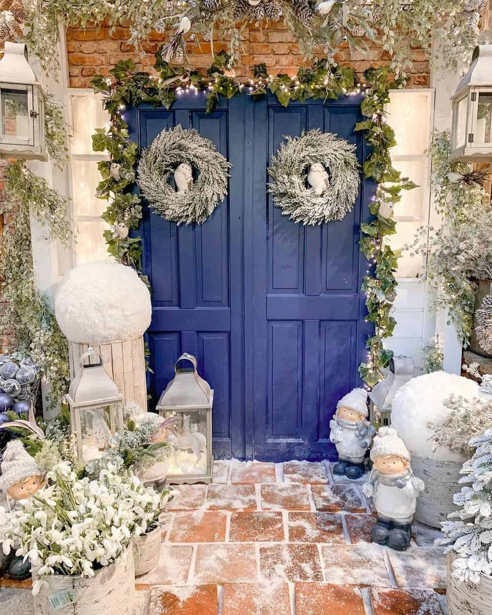 Make the Most Out of Your Front Porch with Wintry Decor