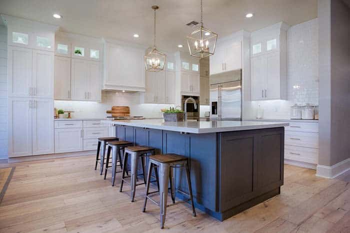 White Farmhouse Kitchen Cabinets for a Rustic Look