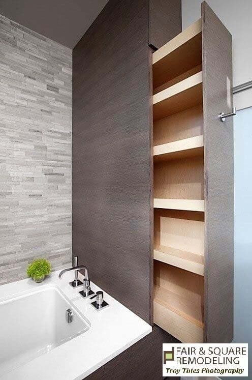 Slide Out Bathroom Storage Unit