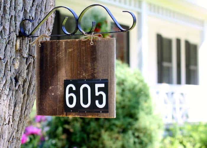 Wrought Iron Bracket To Hang The Number Plaque