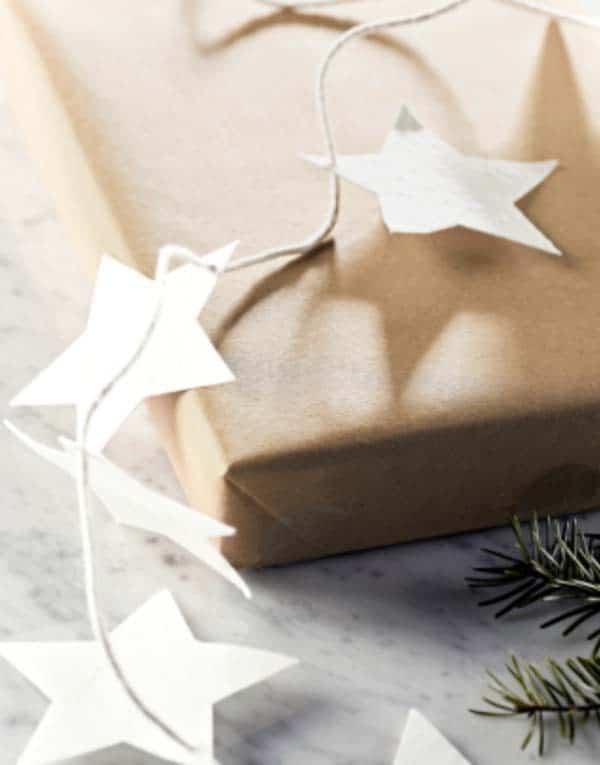 Wrap Your Presents with a Paper Star Garland