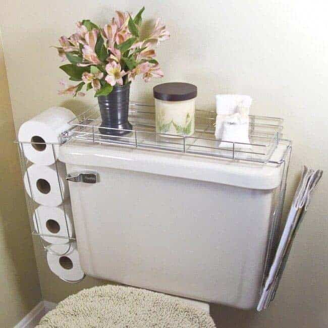 Toilet Back Shelf Storage