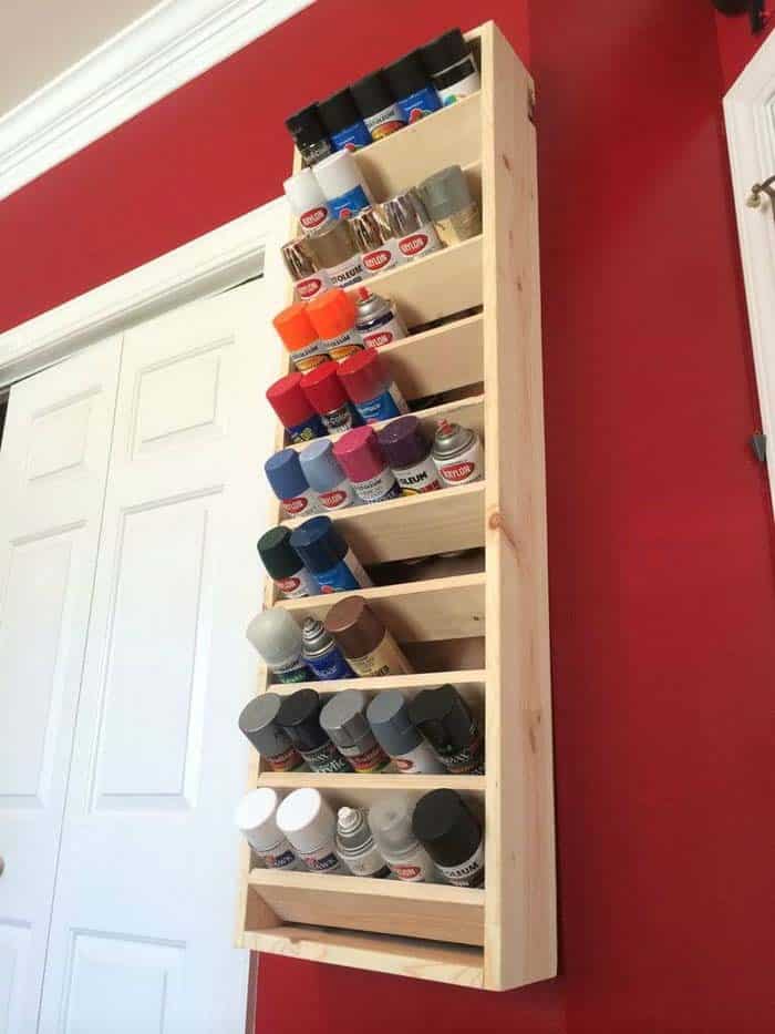 Construct a Custom Spray Paint Rack for Easy Storage