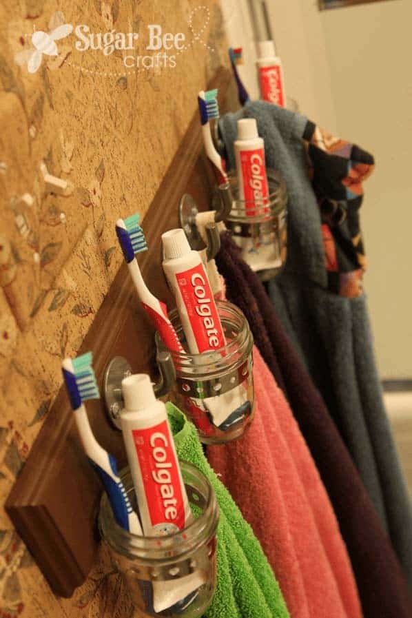 Toothbrush And Towel Rack