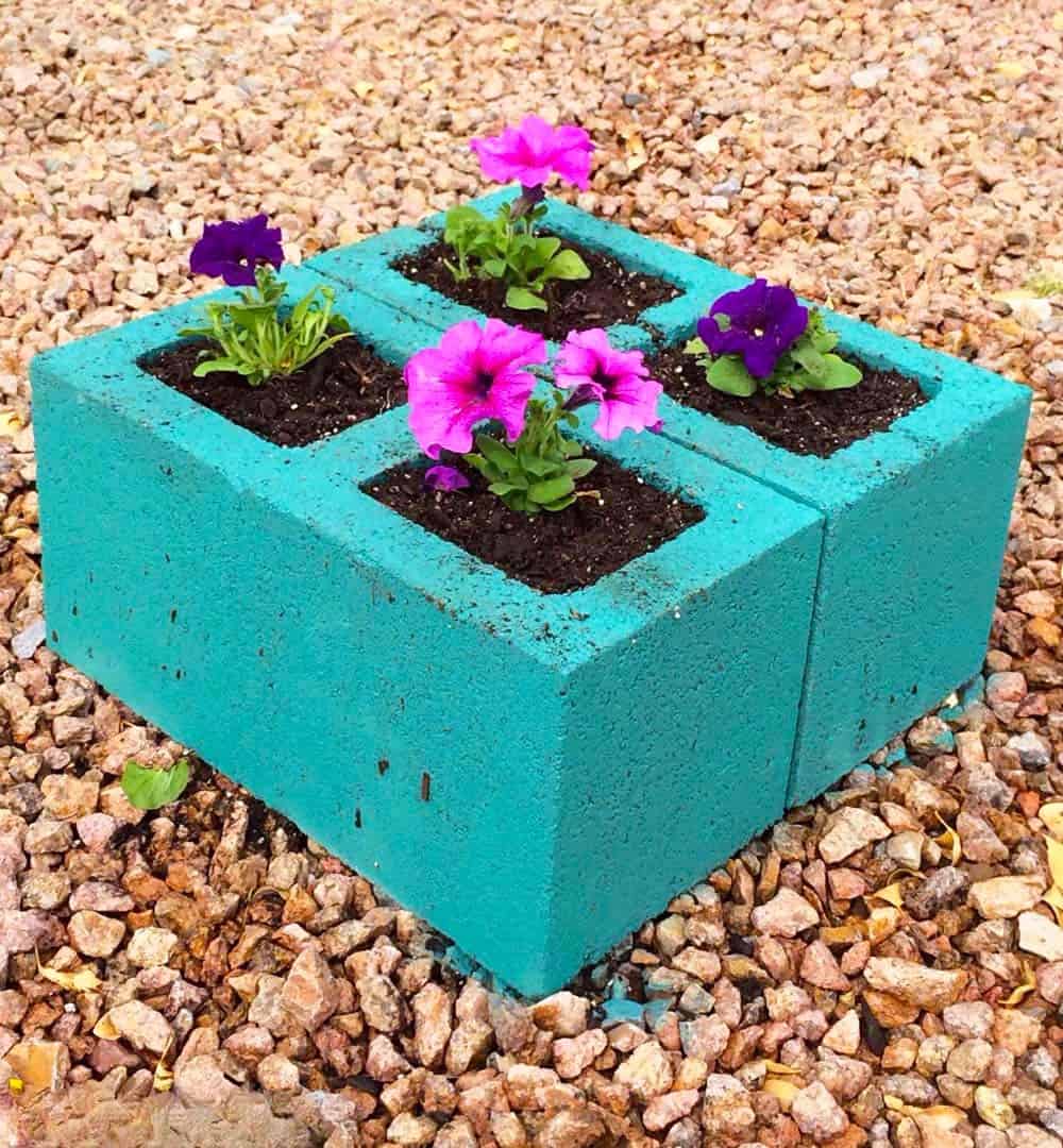 Cinder Block Planter