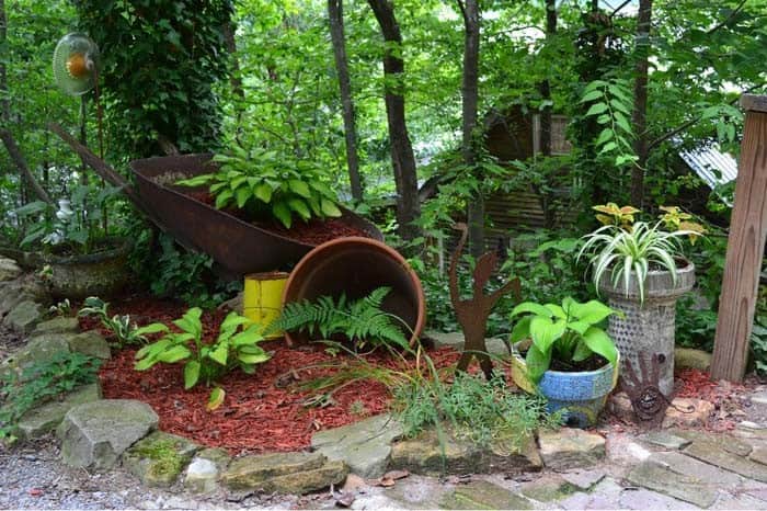 Repurposed Elements Garden Vignette