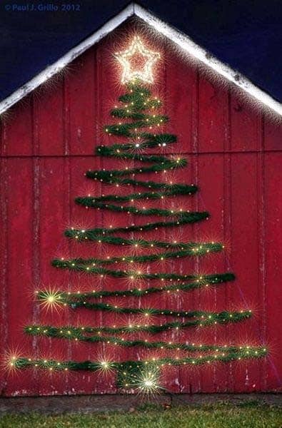 Top Your Lighted Faux Christmas Tree with a Bright Star