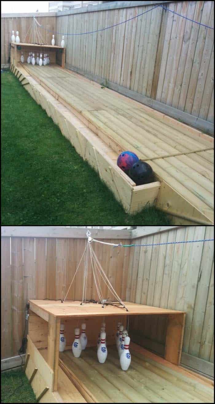 Impressive Backyard Bowling Setup