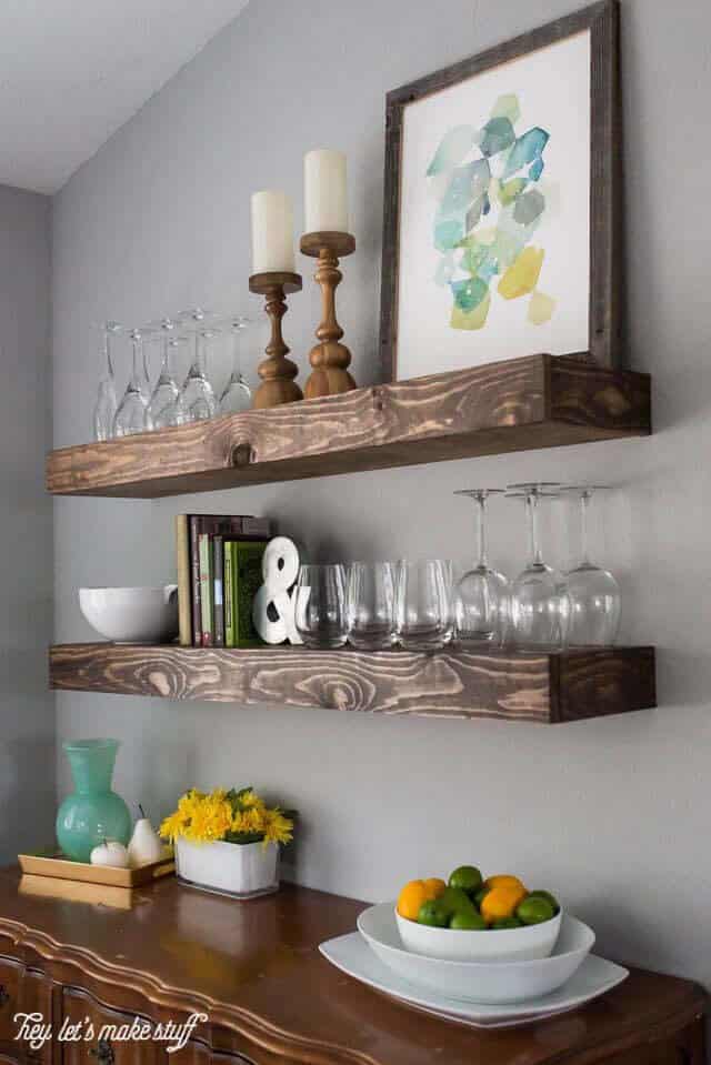 Plan Ahead for Beautiful Glassware Display