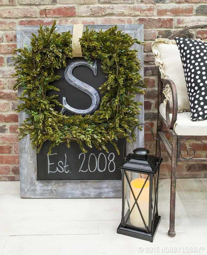 Make a Statement with a Monogrammed Wreath