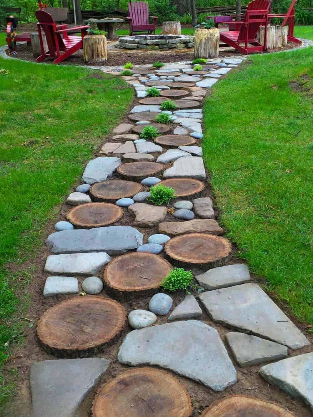 Rustic Backyard Path