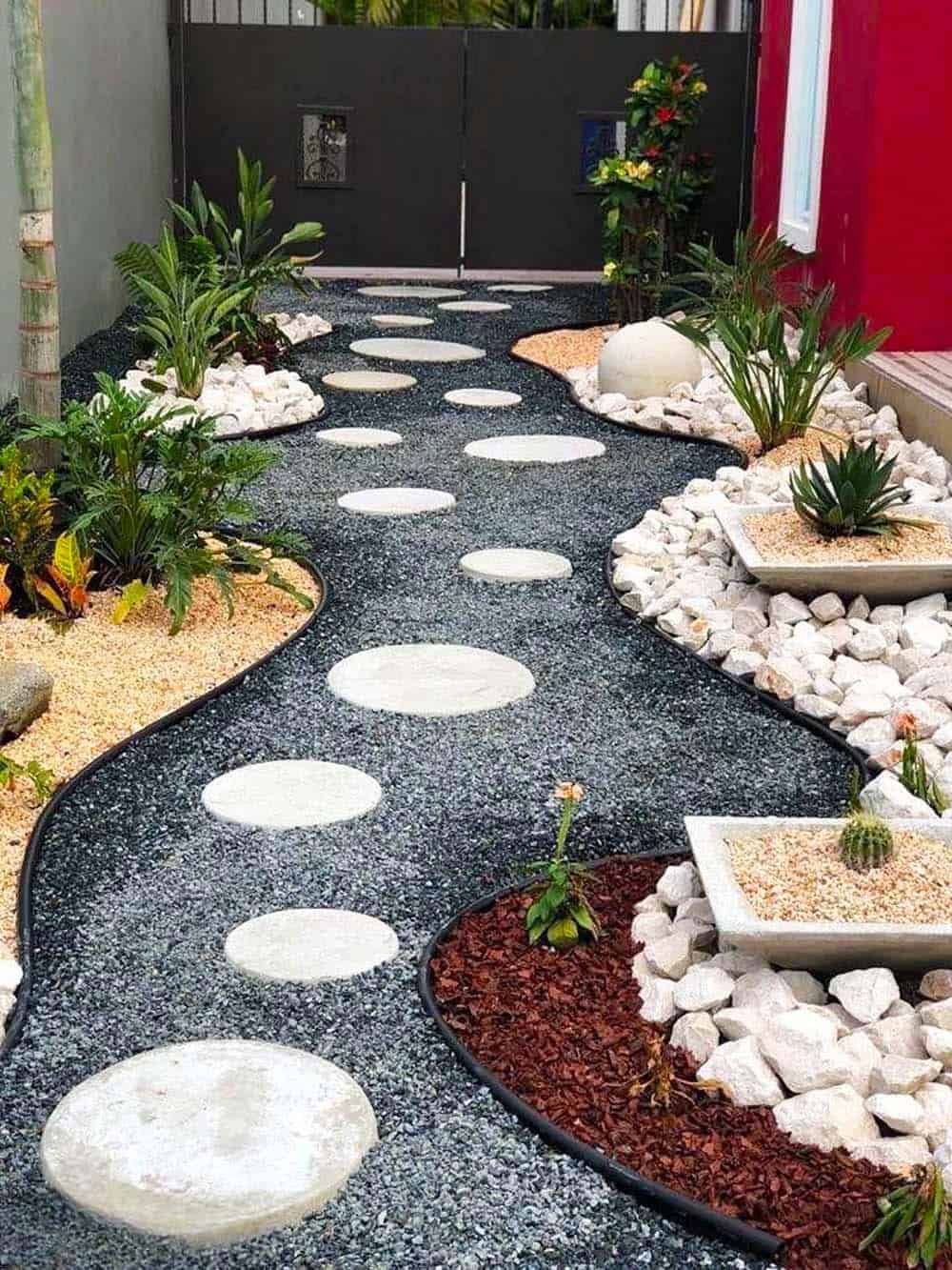 Modern Stone Walkway