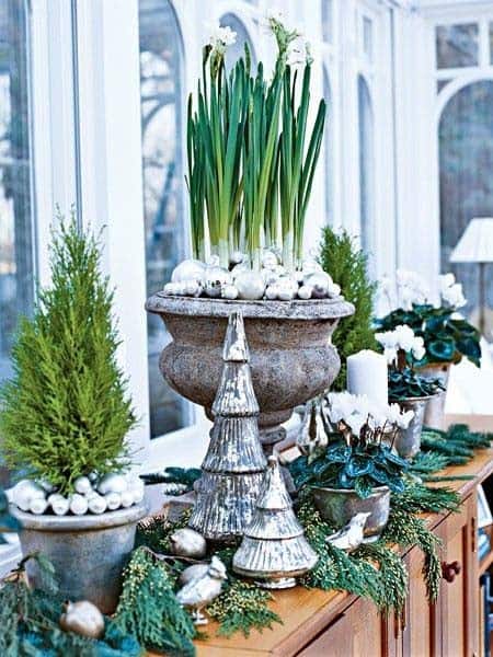 Elevate Your Décor with Greenery and Silver Accents