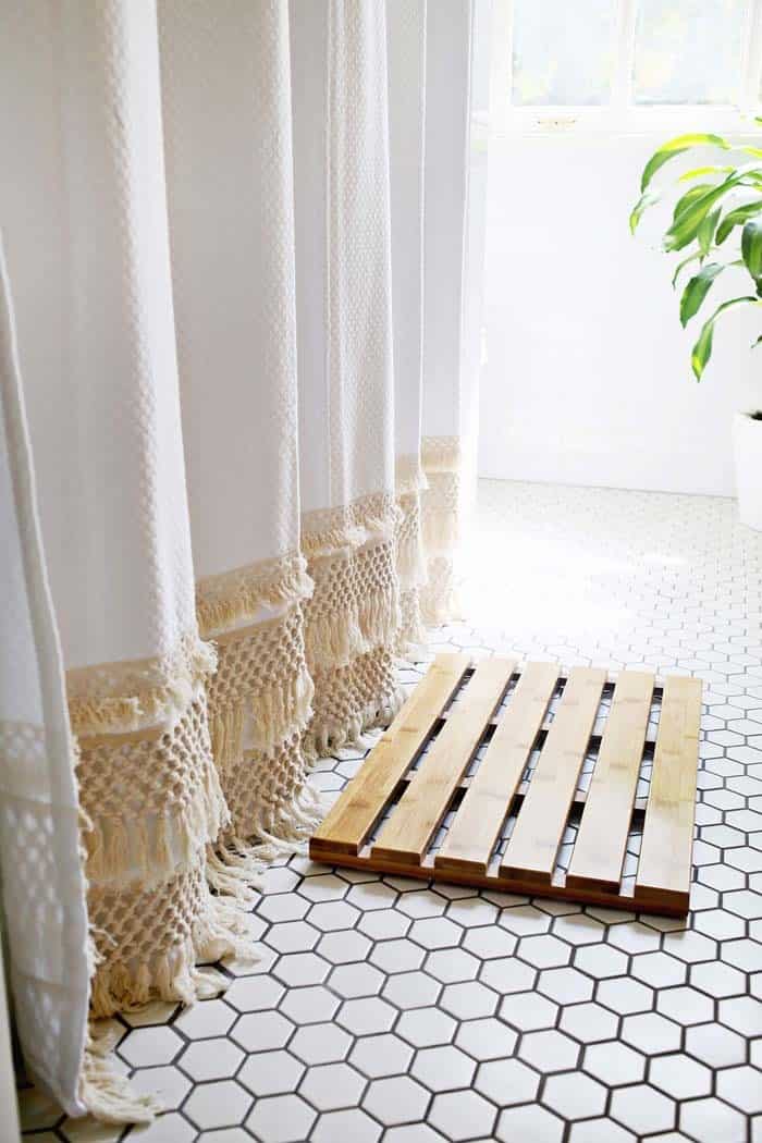 A Shower Curtain To Bring Boho Style In