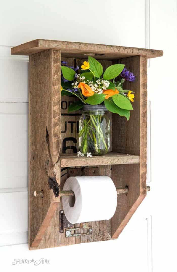 Bring Nature with Upcycled Toilet Paper Holder