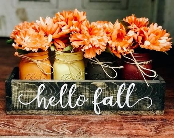 Make a Statement with a Fall Mason Jars Centerpiece