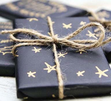 Add Gold Stars to Your Presents with Paint Markers