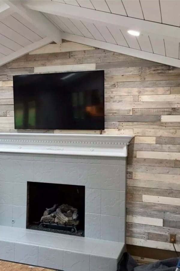 Multi Color Wood Wall