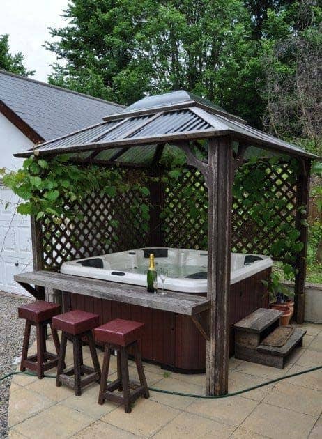 Metal and Wood Gazebo