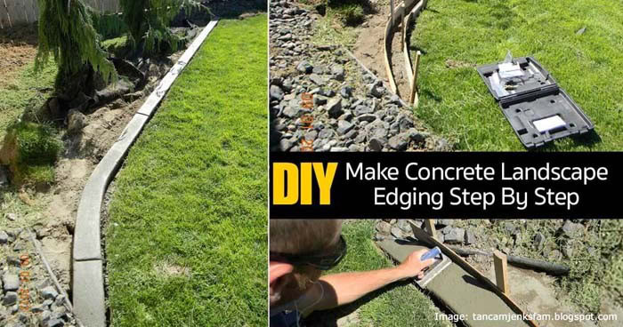 Utilize Concrete for Garden Edging