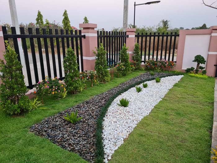 Zen Landscape Idea Along The Fence