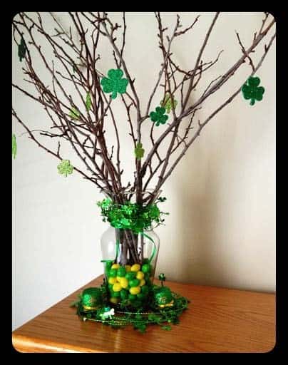 Make a St. Patrick’s Day Vase Centerpiece