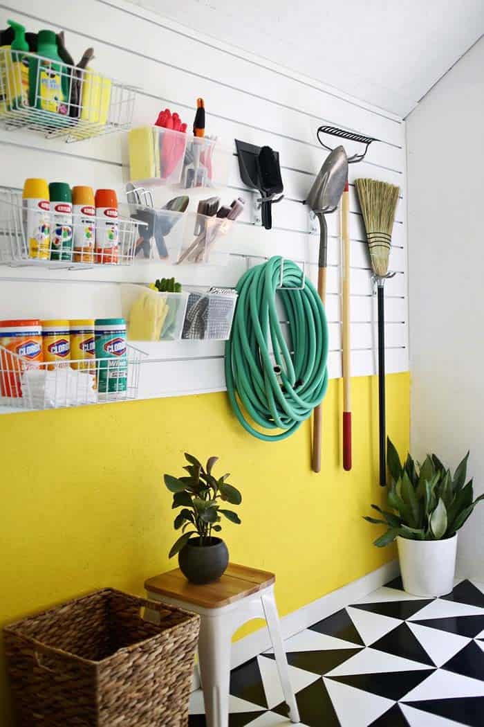 Easy-to-Maintain Wall Panels for Garage Organization