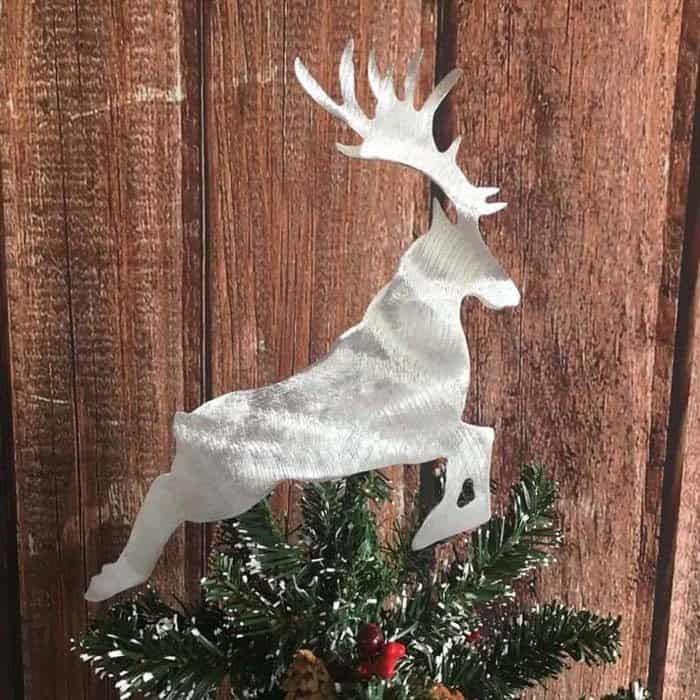 Top Your Tree With A Majestic Metal Reindeer