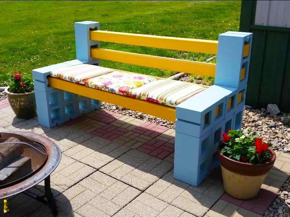 Upcycled Garden Bench