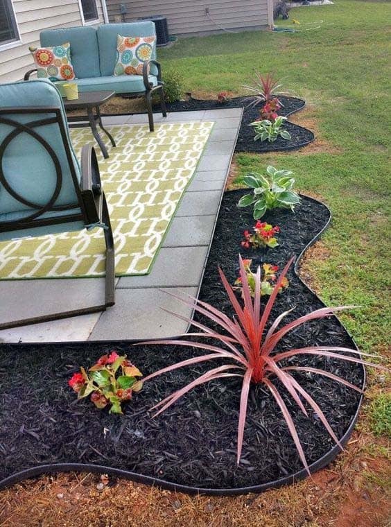 Adorn Your Patio Seating Area with Black Mulch Chips