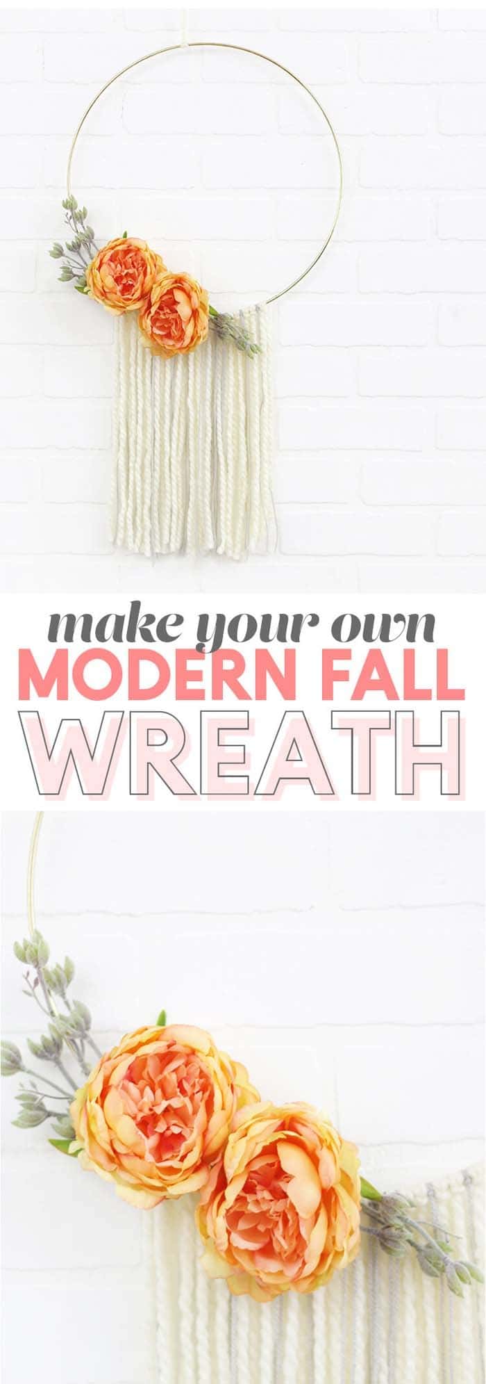 Round Floral Wreath and Tassel Wall Decor