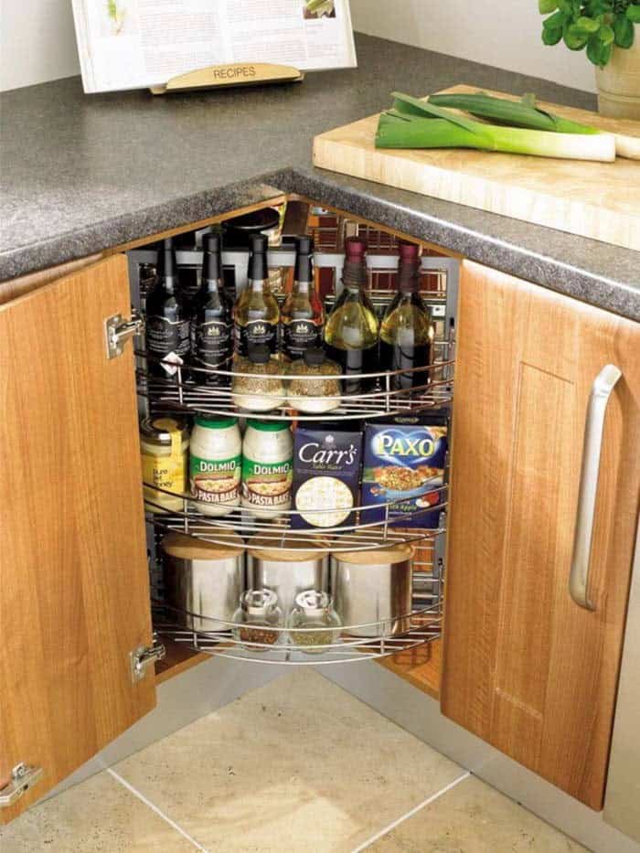 Make a Rotating Tray with Metal Baskets