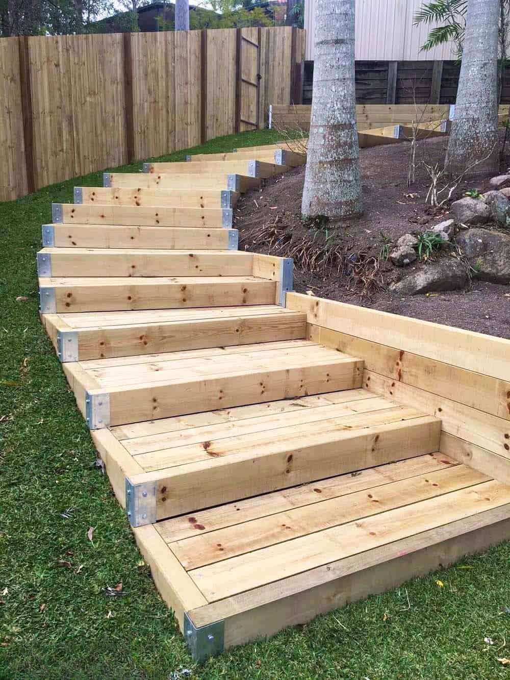 Timber Garden Steps