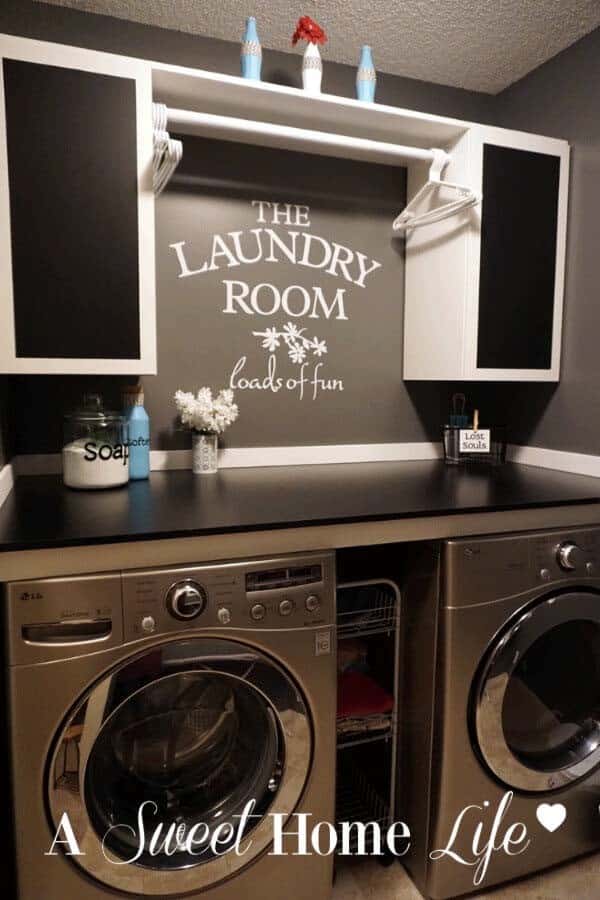 Transform Your Laundry Room with a Fun Vinyl Decal