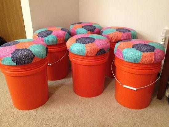 Easy DIY Bucket Stools