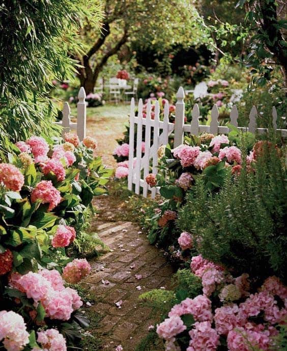 Edge The Walkway With Lush Flowers