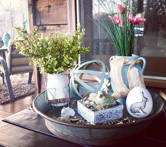 Make a Rustic Easter Tray for Your Porch