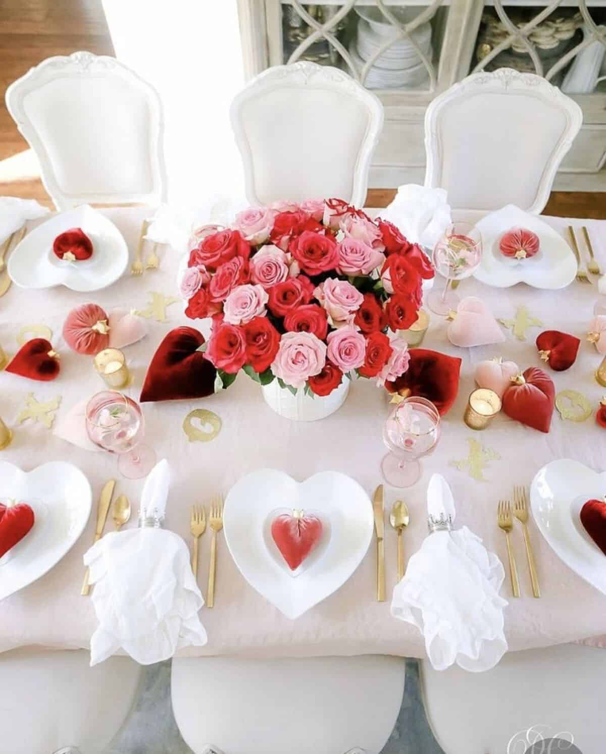 Red And Pink Centerpiece