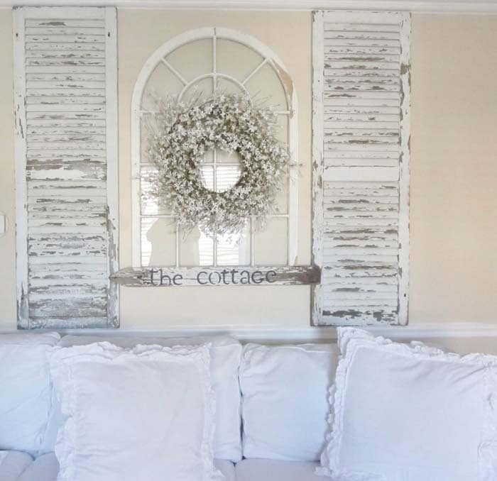 Create a Vintage Headboard Out of Repurposed Windows