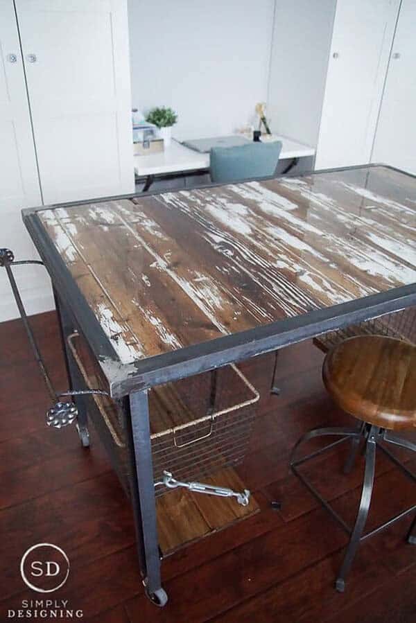 Repurposed Factory Table Gets New Life