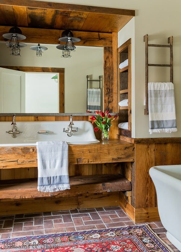 Create Rustic Masterpiece with Double Faucet Farmhouse Sink