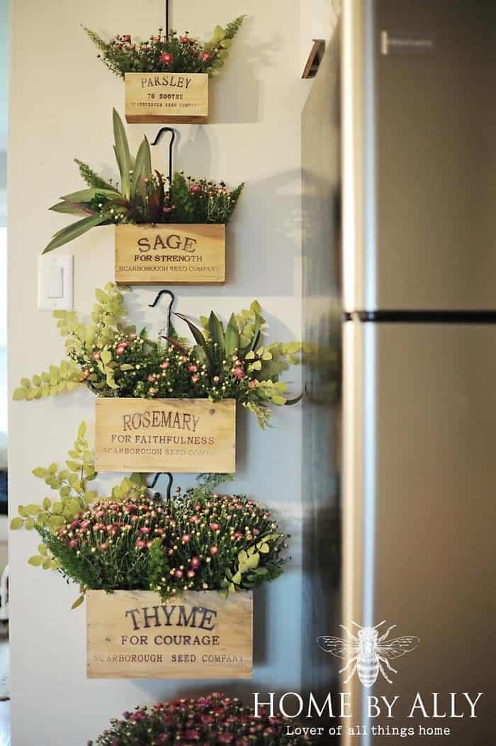 Utilize A Small Wall With Box Planters