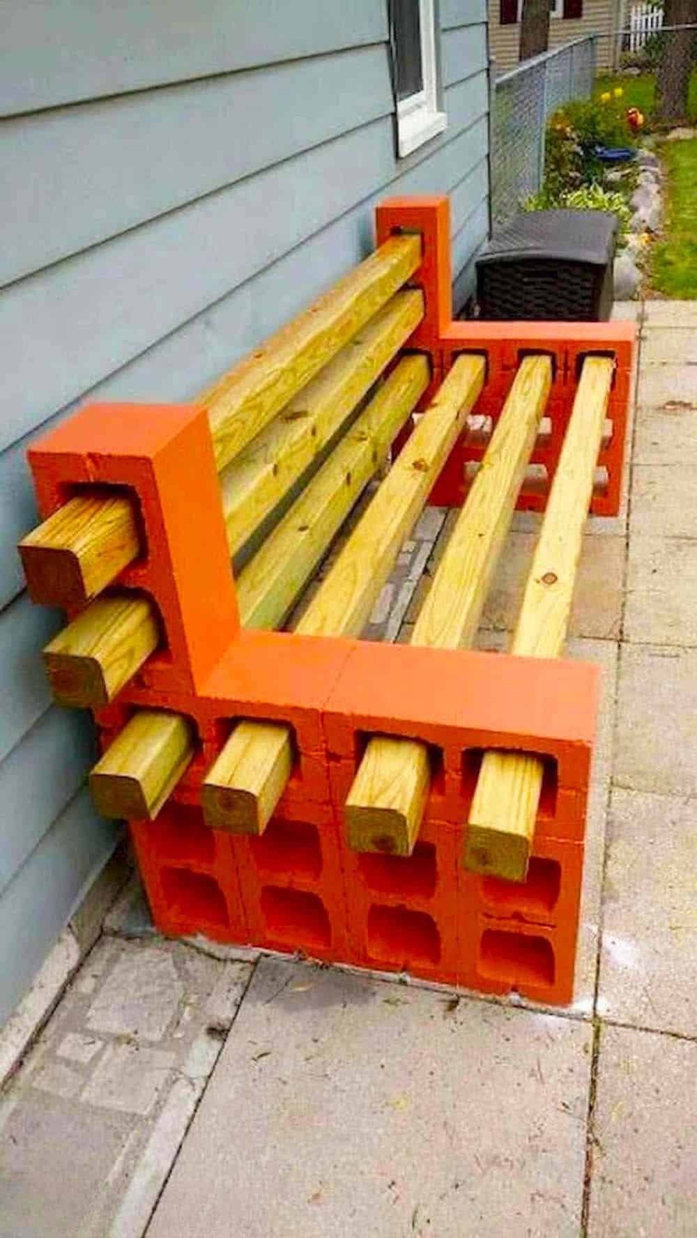 Ingenious Brick Bench