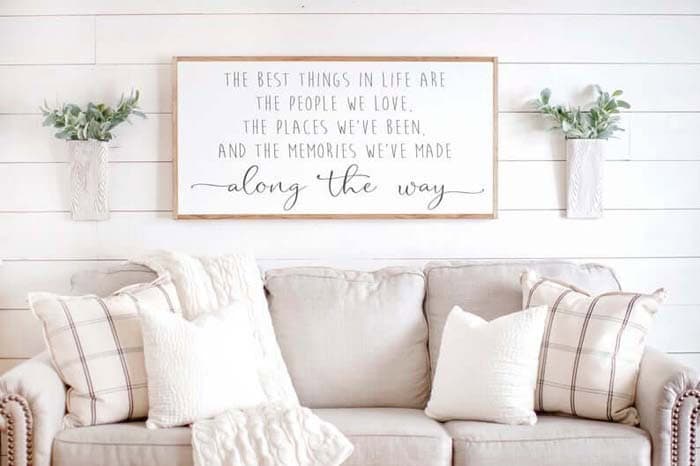 Shiplap And Heartwarming Sign