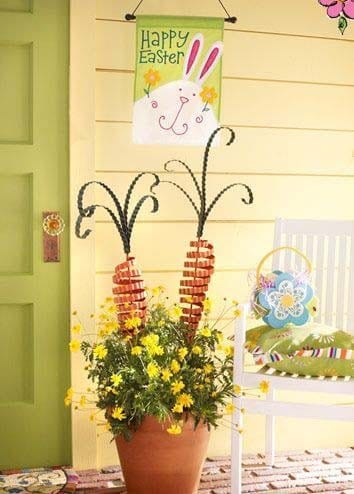 Add Rustic Carrots to Your Porch Planter